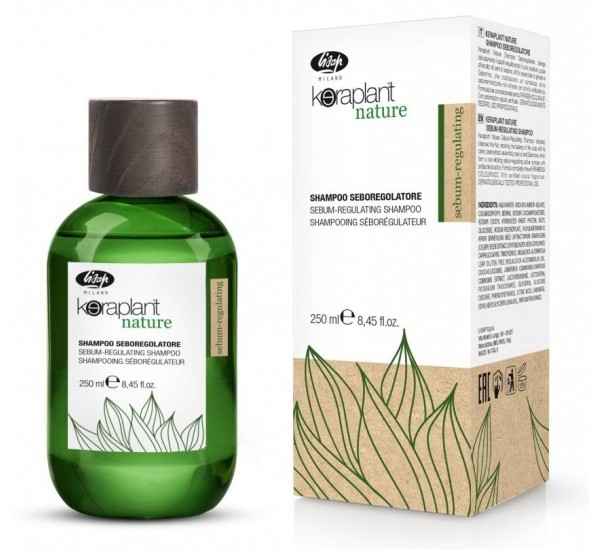 Lisap Keraplant Nature Sebum-Regulating Shampoo Себорегулиращ шампоан за коса 250ml